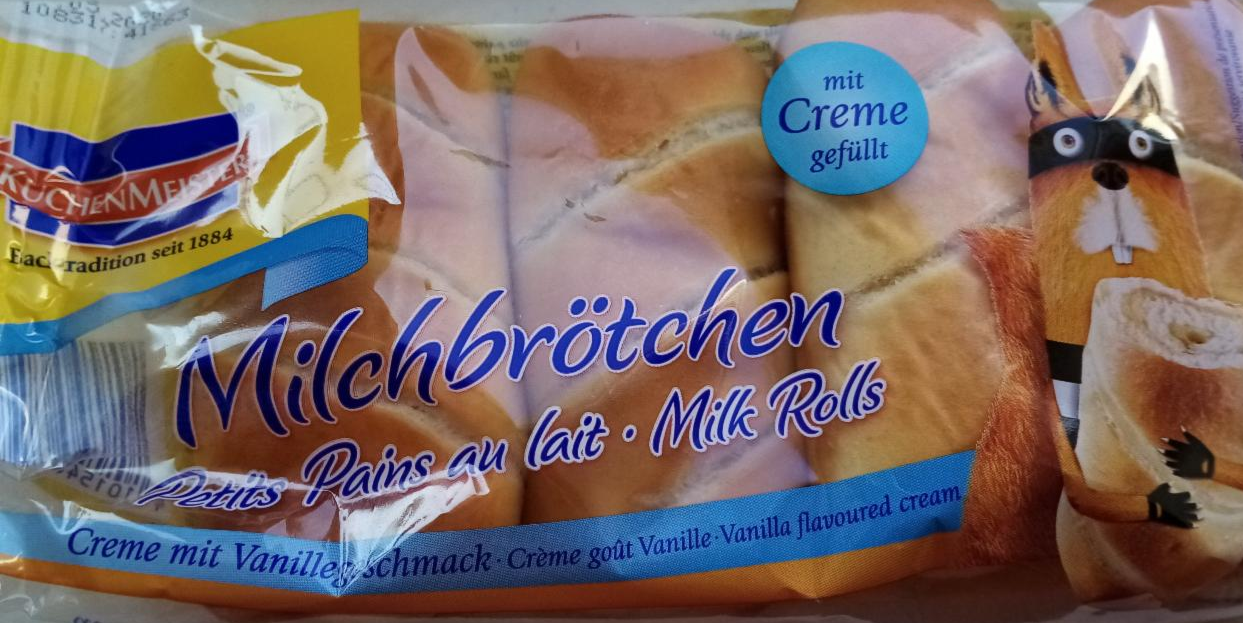 Fotografie - Milchbrotchen Creme mit Vanillegeschmack