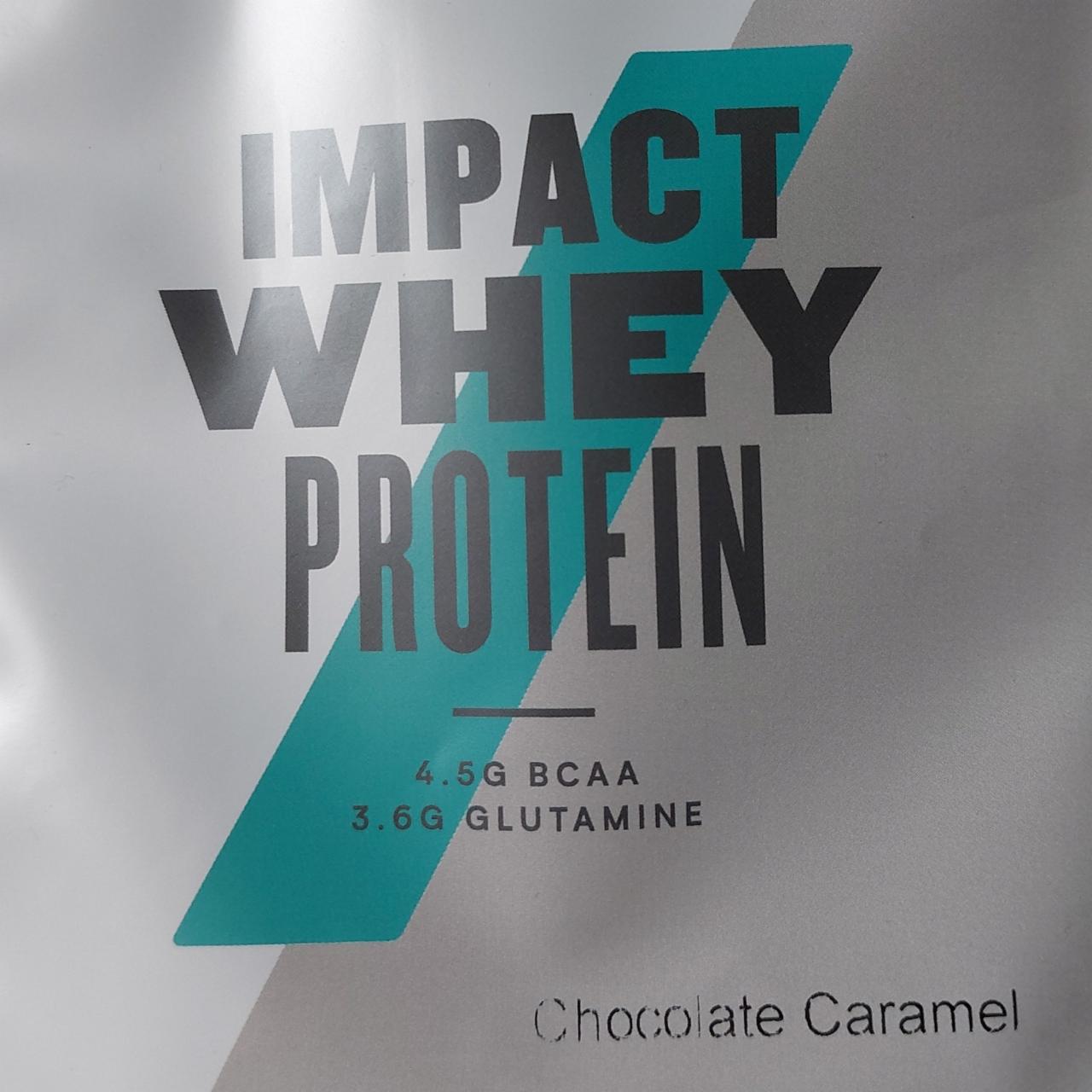 Fotografie - Impact Whey protein Chocolate Caramel MyProtein