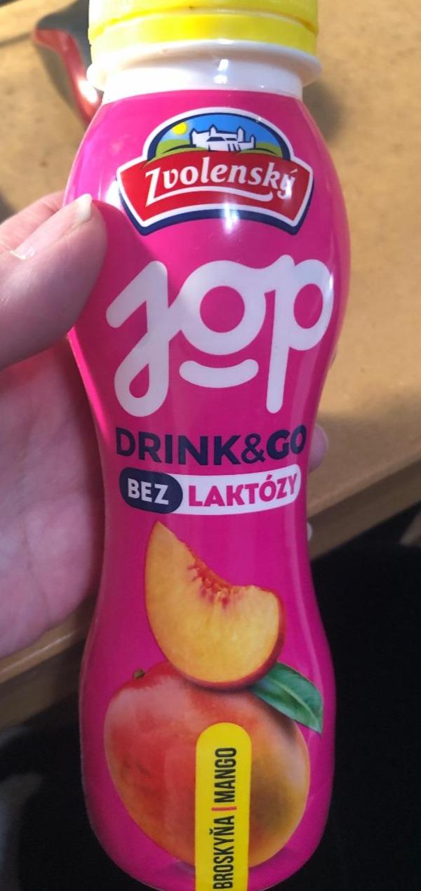 Fotografie - Jop jogurtový nápoj bez laktózy, broskyňa a mango Zvolenský