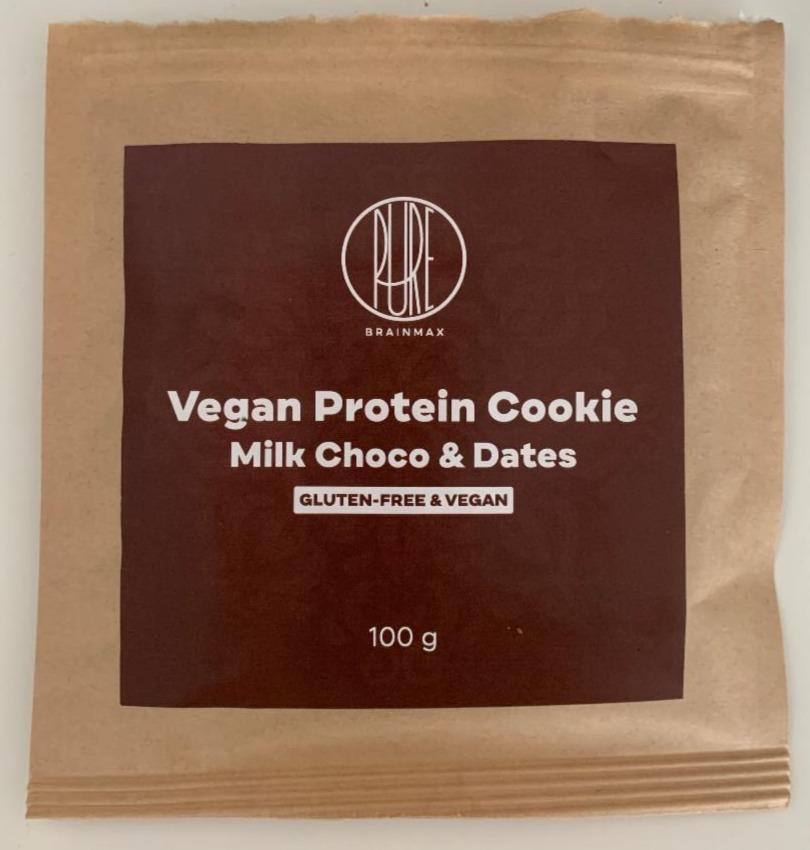 Fotografie - Pure Vegan Protein Cookie Milk Choco & Dates BrainMax