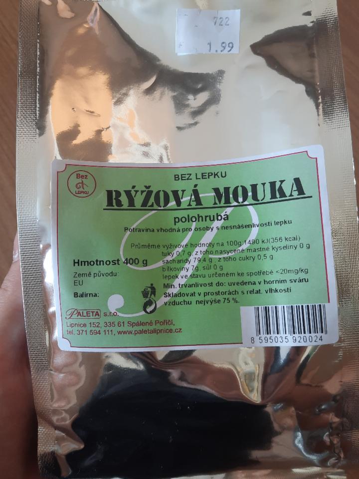 Fotografie - ryzova mouka paleta