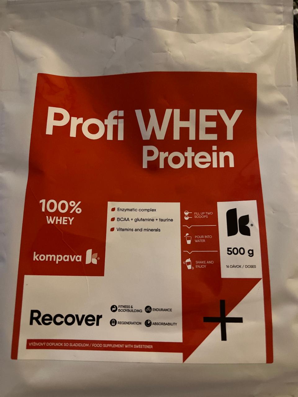 Fotografie - Profi Whey Protein Recover Kompava