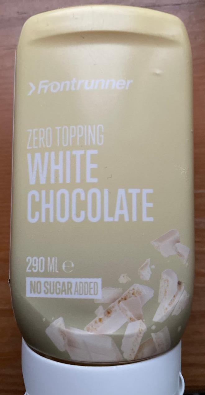 Fotografie - Zero topping White Chocolate Frontrunner