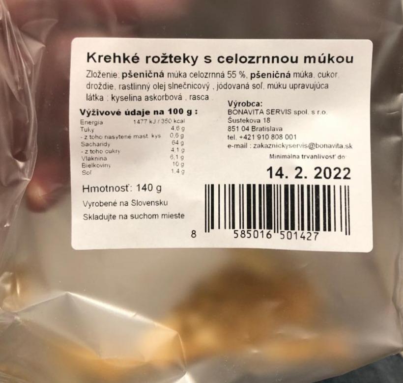 Fotografie - Krehké rožteky s celozrnnou múkou