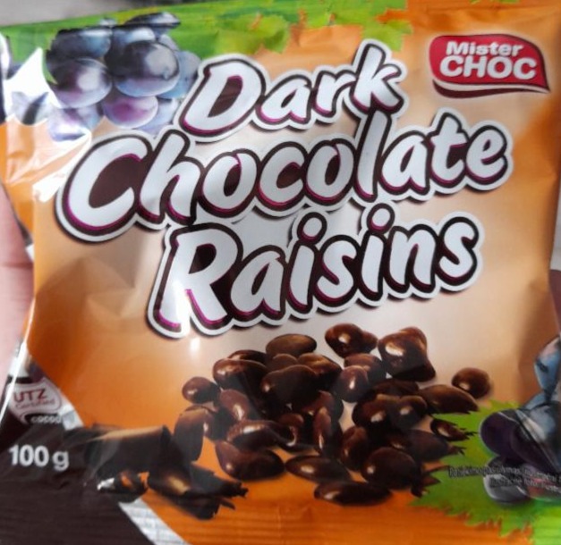 Fotografie - Mister Choc Dark chocolate raisins