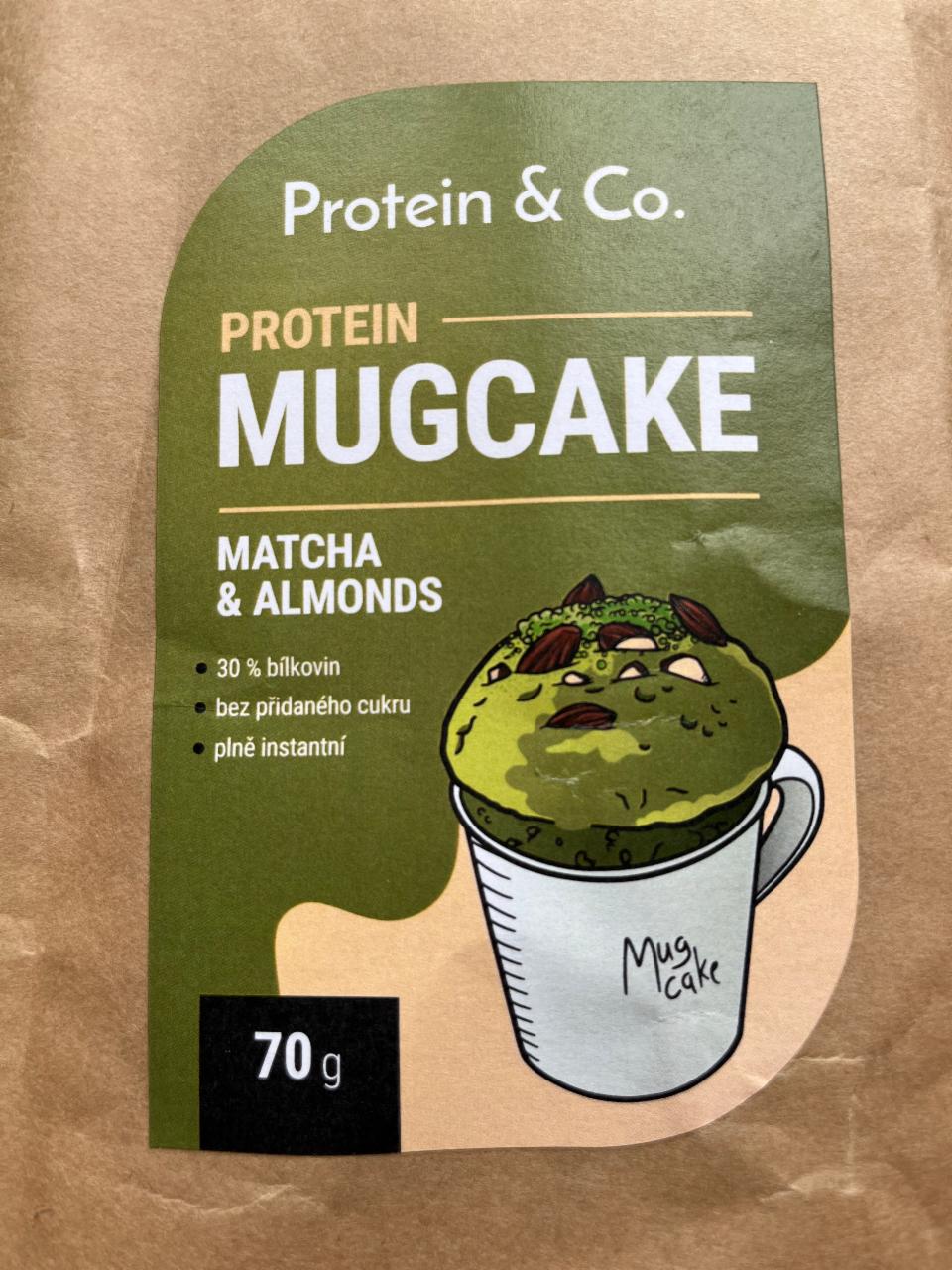 Fotografie - Protein Mugcake Matcha & Almonds Protein & Co.