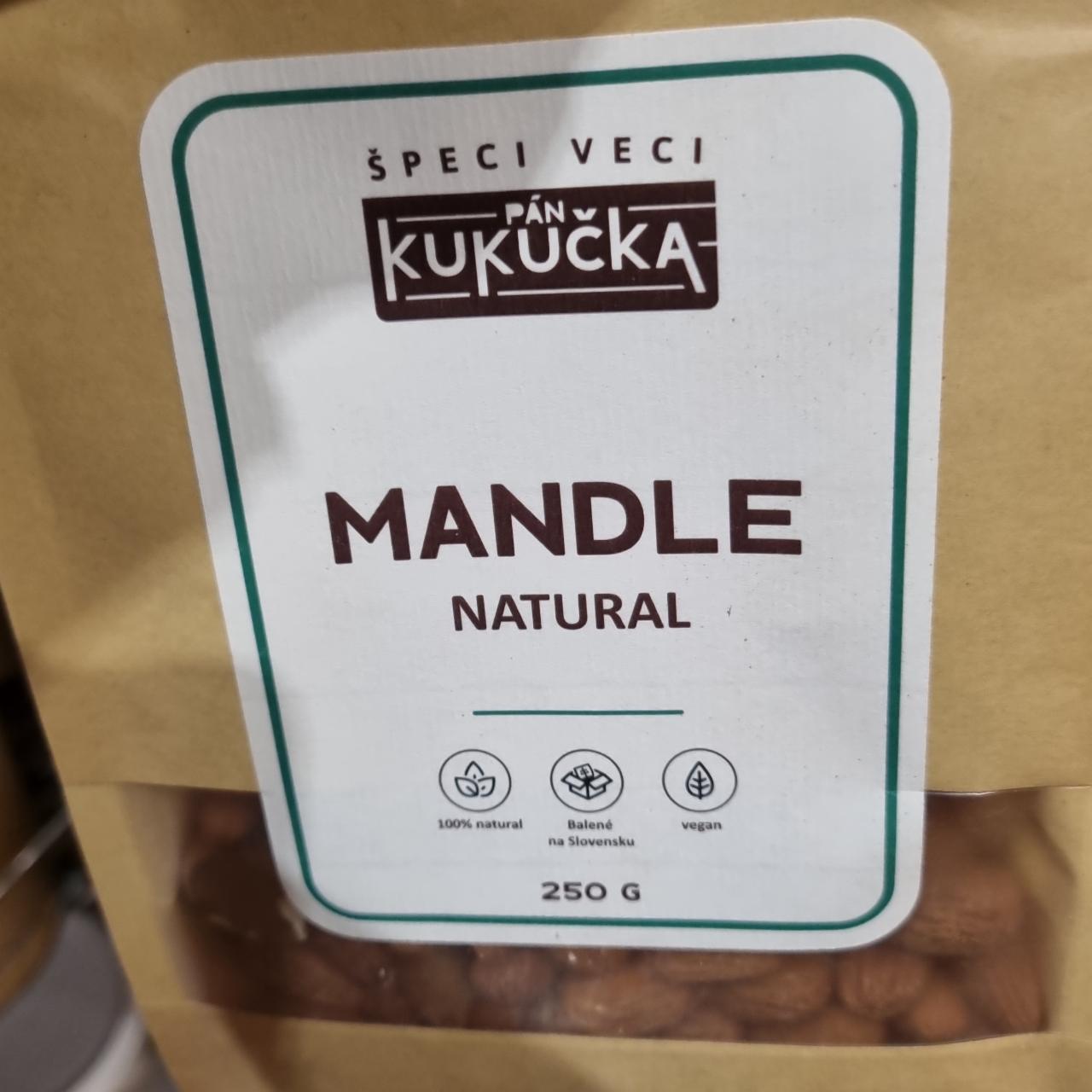 Fotografie - Mandle Natural Pán Kukučka