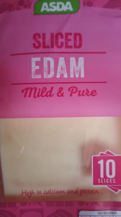 Fotografie - Asda Sliced Edam Mild & Pure