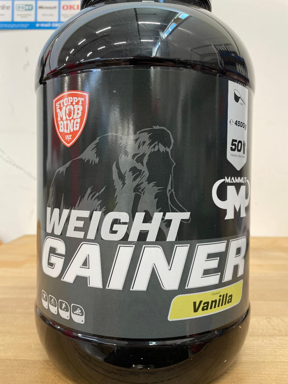 Fotografie - Weight Gainer Vanilla Mammut