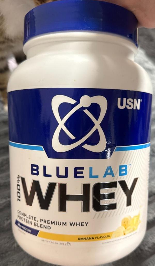 Fotografie - BlueLab 100% Whey Protein Premium Banana USN