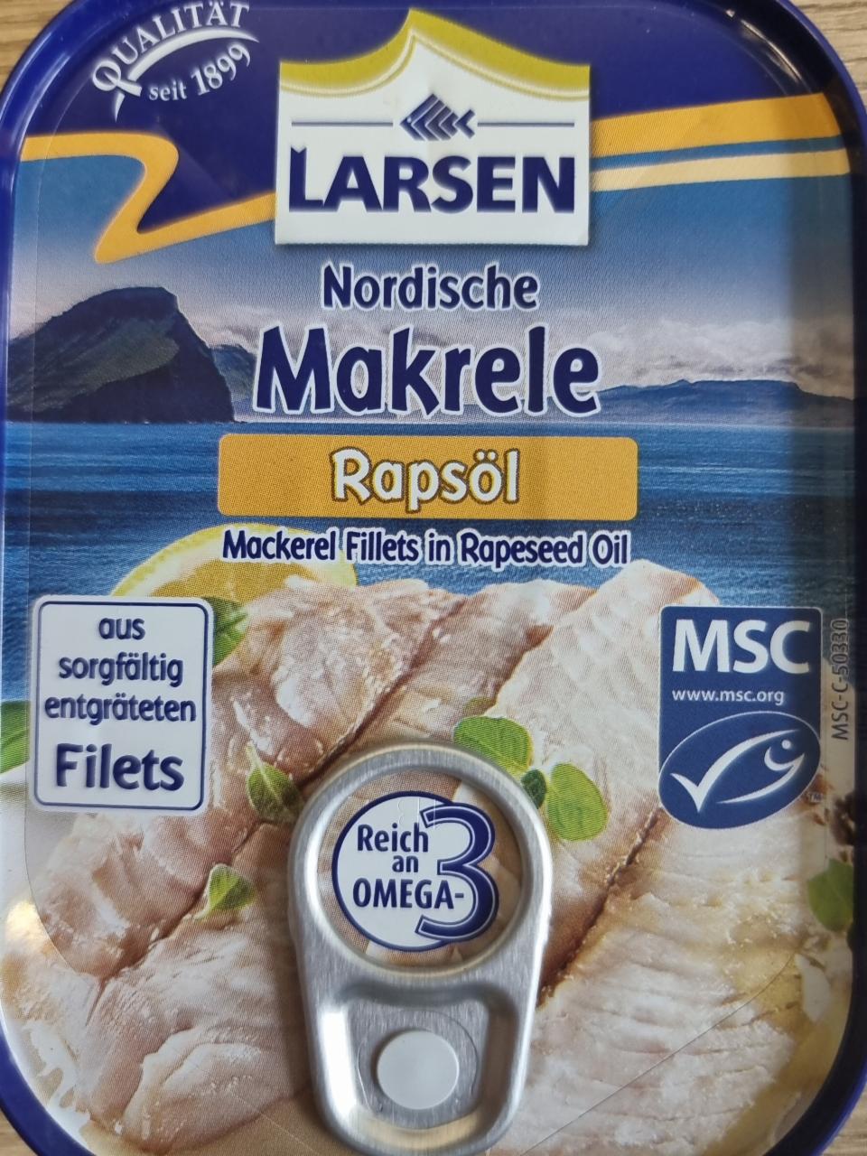 Fotografie - Larsen Makrele in Rapsol