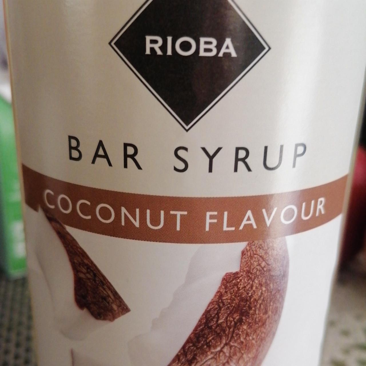 Fotografie - Bar Syrup Coconut flavour Rioba