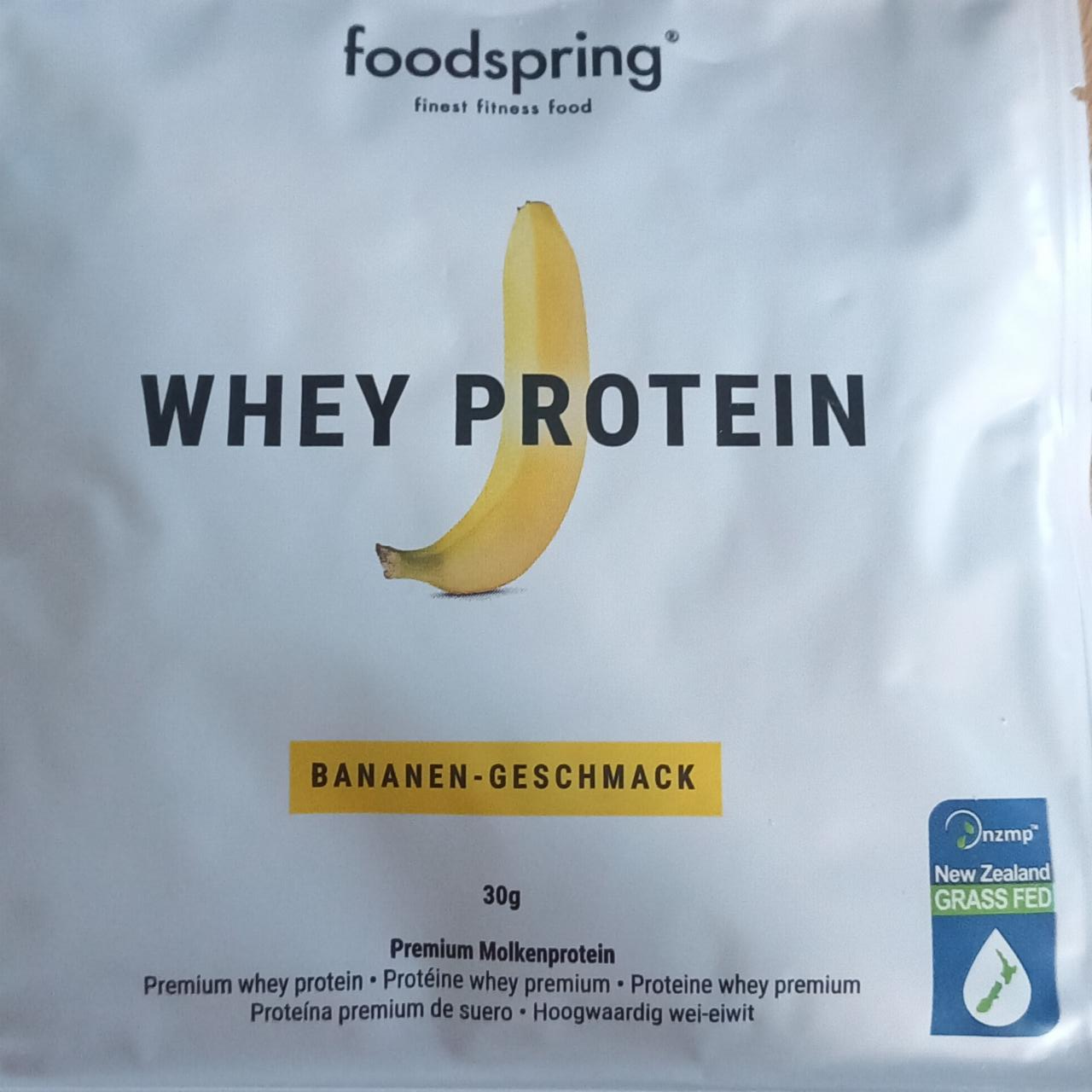 Fotografie - Whey protein bananen-geschmack Foodspring