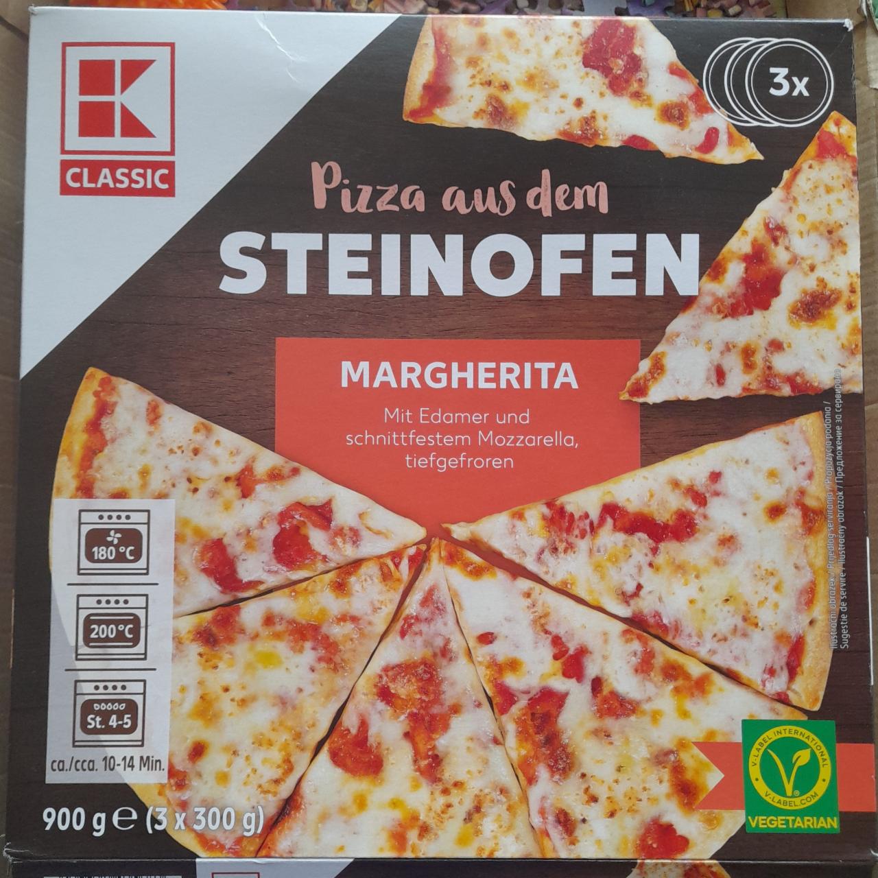 Fotografie - Pizza aus dem Steinofen Margherita K-Classic