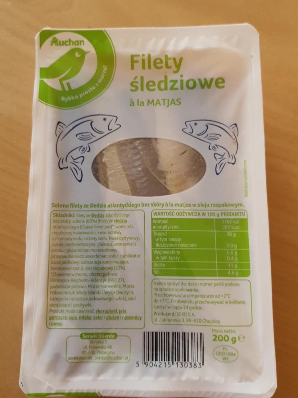 Fotografie - Filety sledziowe a la MATJAS Auchan