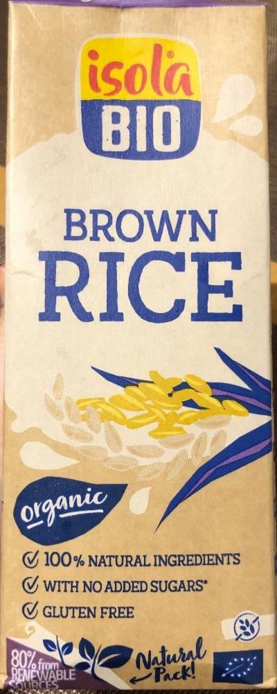 Fotografie - Ryžový nápoj z celozrnnej ryže BIO ISOLA