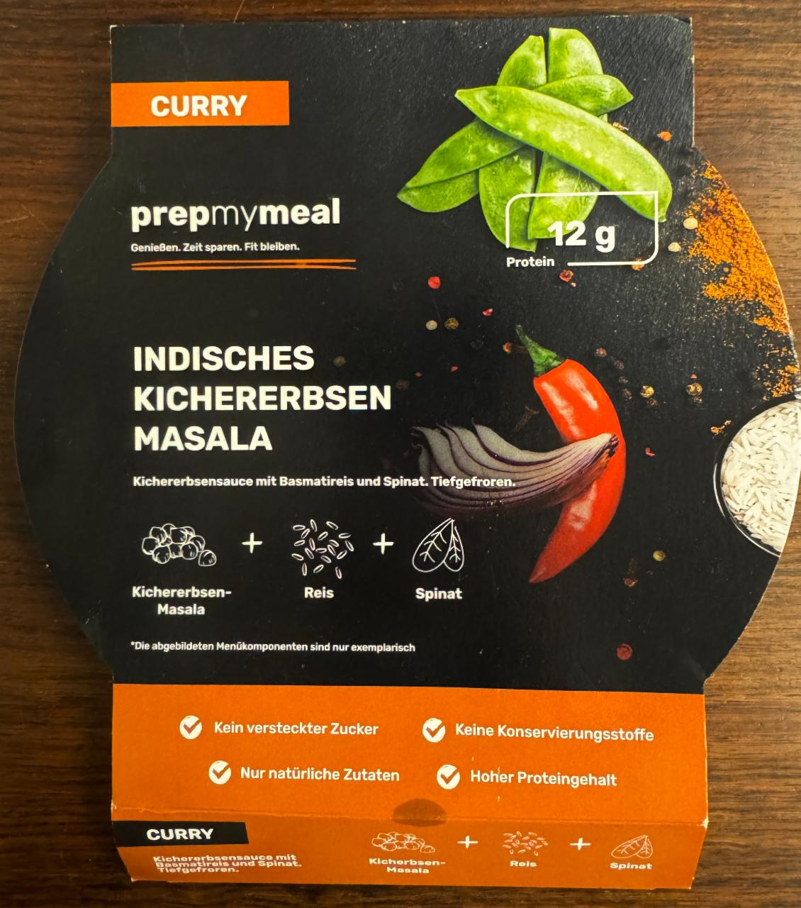 Fotografie - Indisches Kichererbsen Masala PrepMyMeal