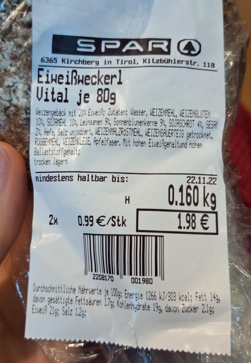 Fotografie - Eiweißweckerl Spar