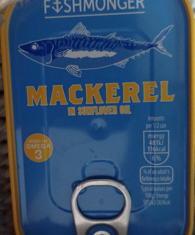 Fotografie - Mackerel in Sunflower Oil The Fishmonger