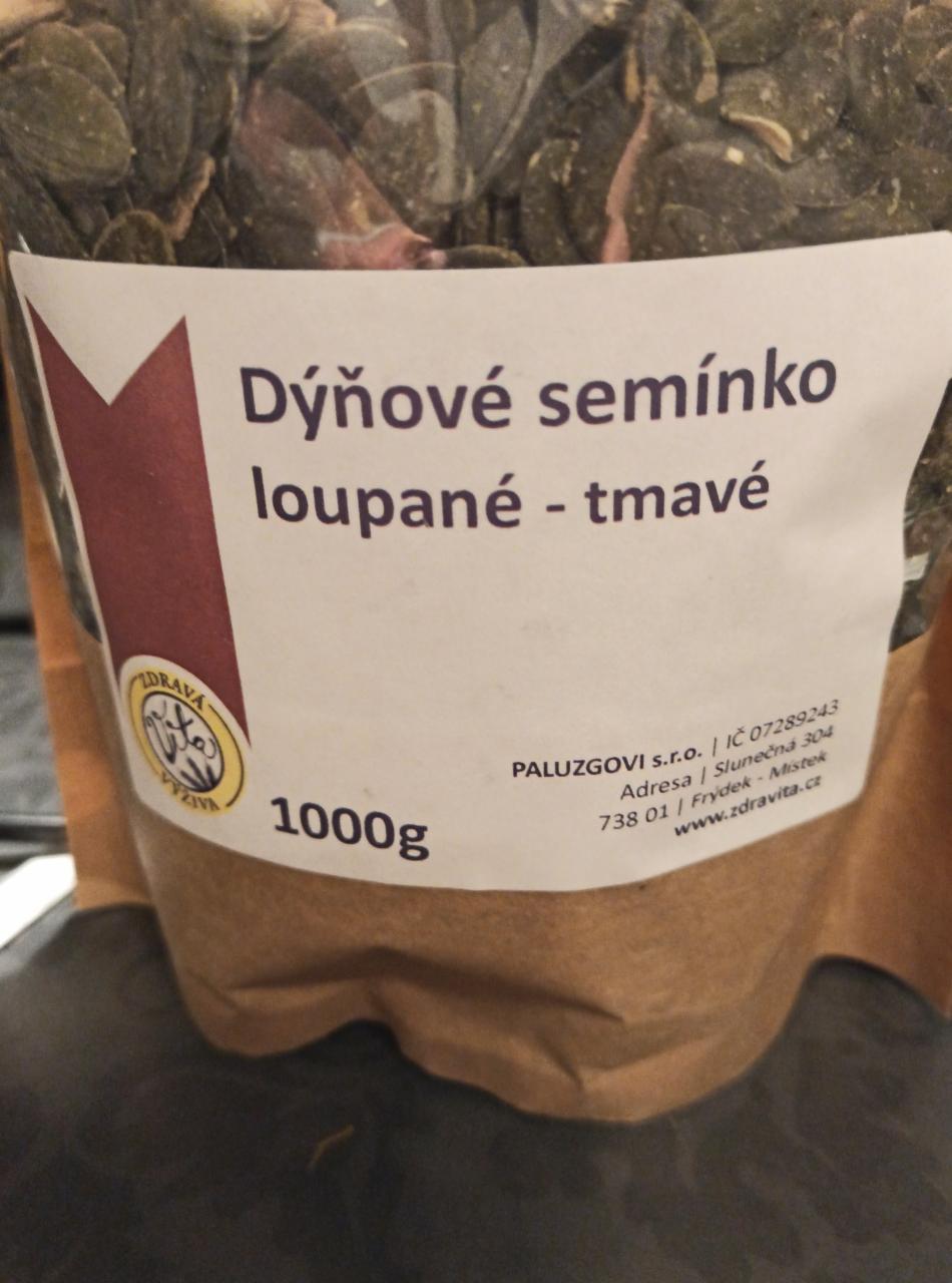 Fotografie - tekvicové semiačka lupane tmave