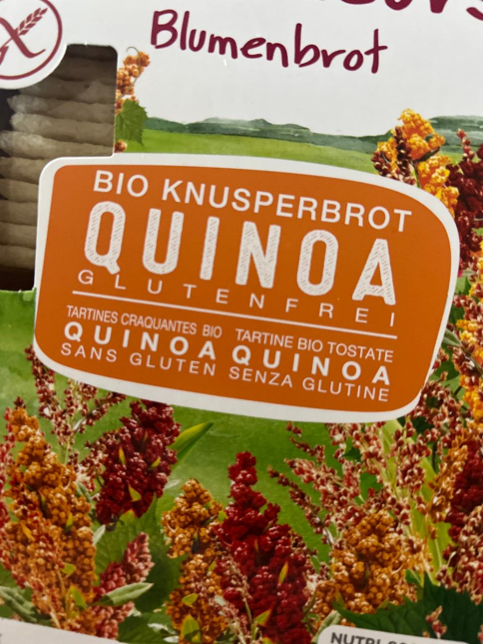 Fotografie - Blumenbrot Bio Knusprige Quinoa Glutenfrei Le Pain des fleurs