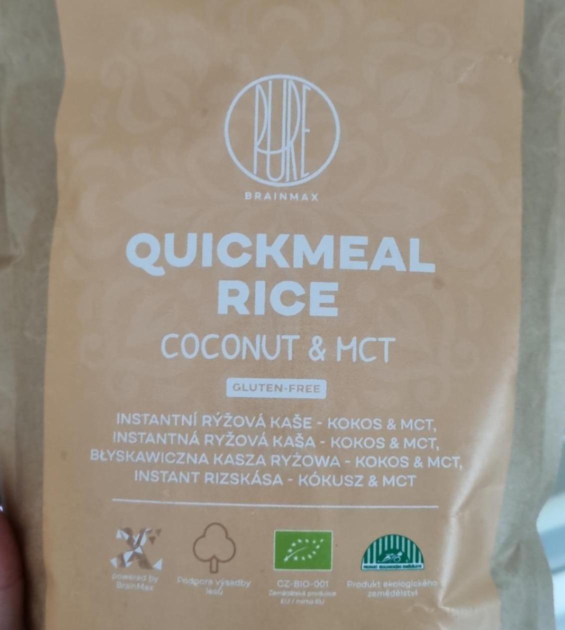 Fotografie - Quickmeal Rice Coconut & MCT Pure BrainMax