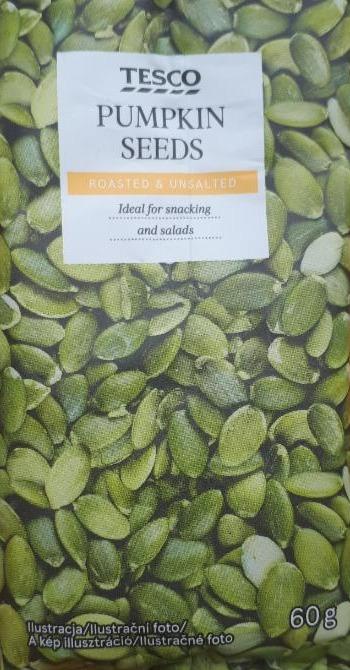 Fotografie - Pumpkin seeds roasted & unsalted Tesco