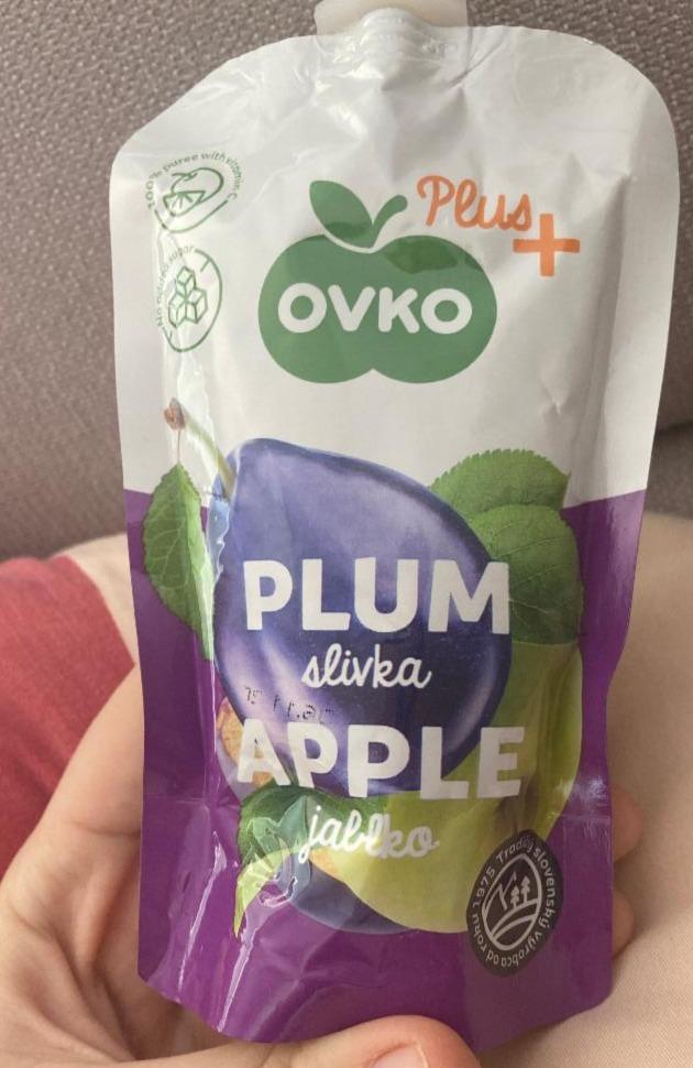 Fotografie - Plum slivka Apple jablko Ovko Plus