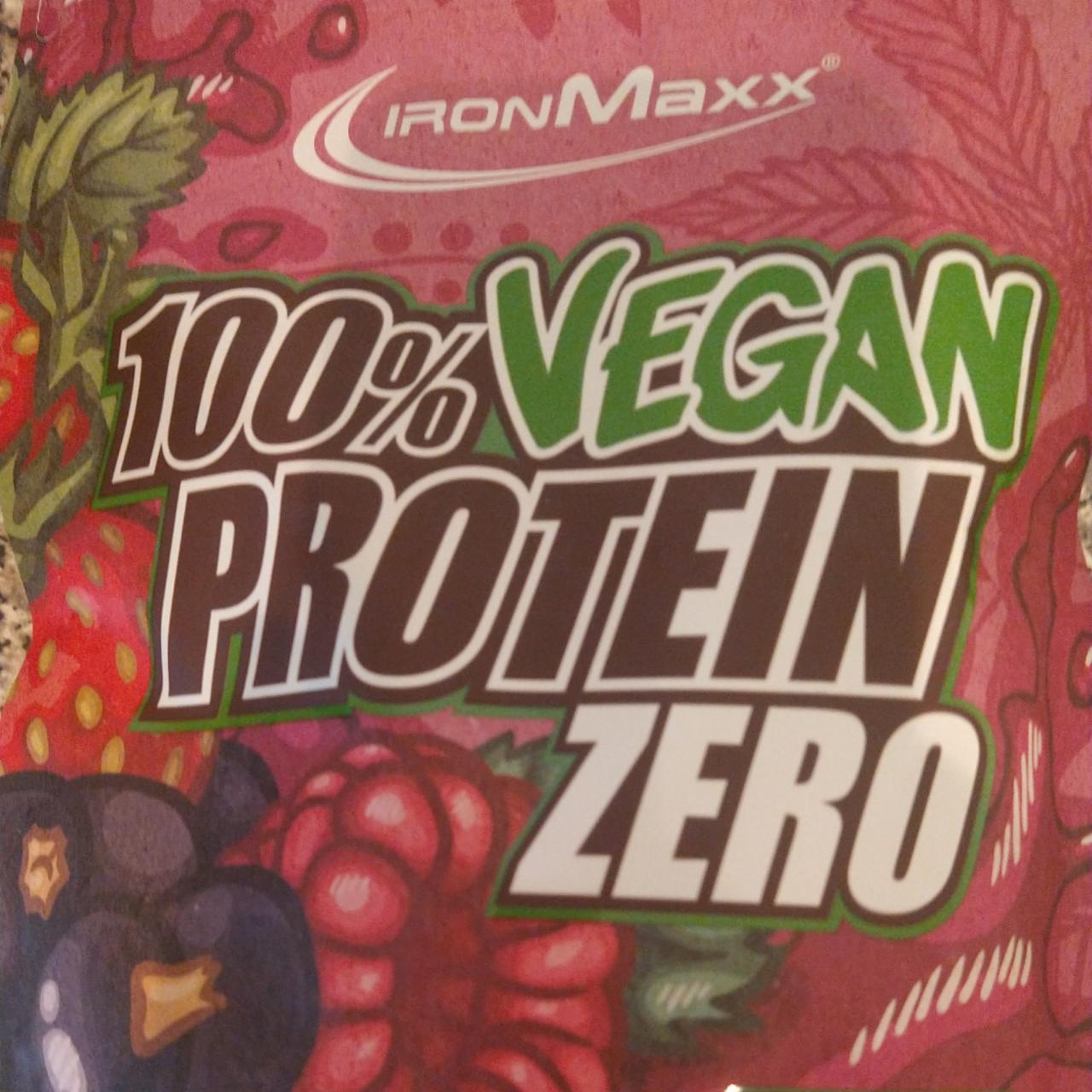 Fotografie - 100% Vegan Protein Zero mixed berries IronMaxx