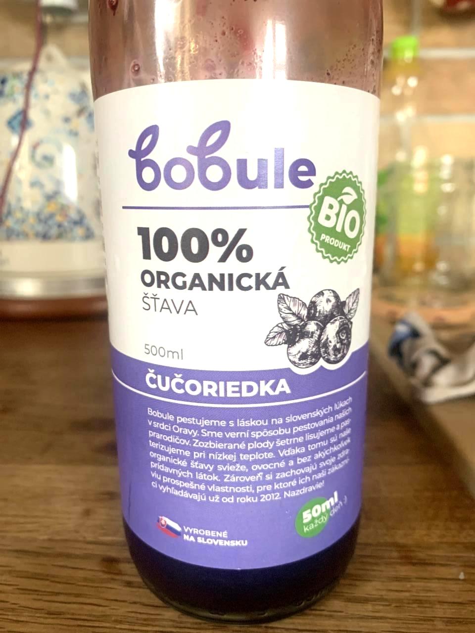 Fotografie - 100% organická šťava čučoriedka bio Bobule