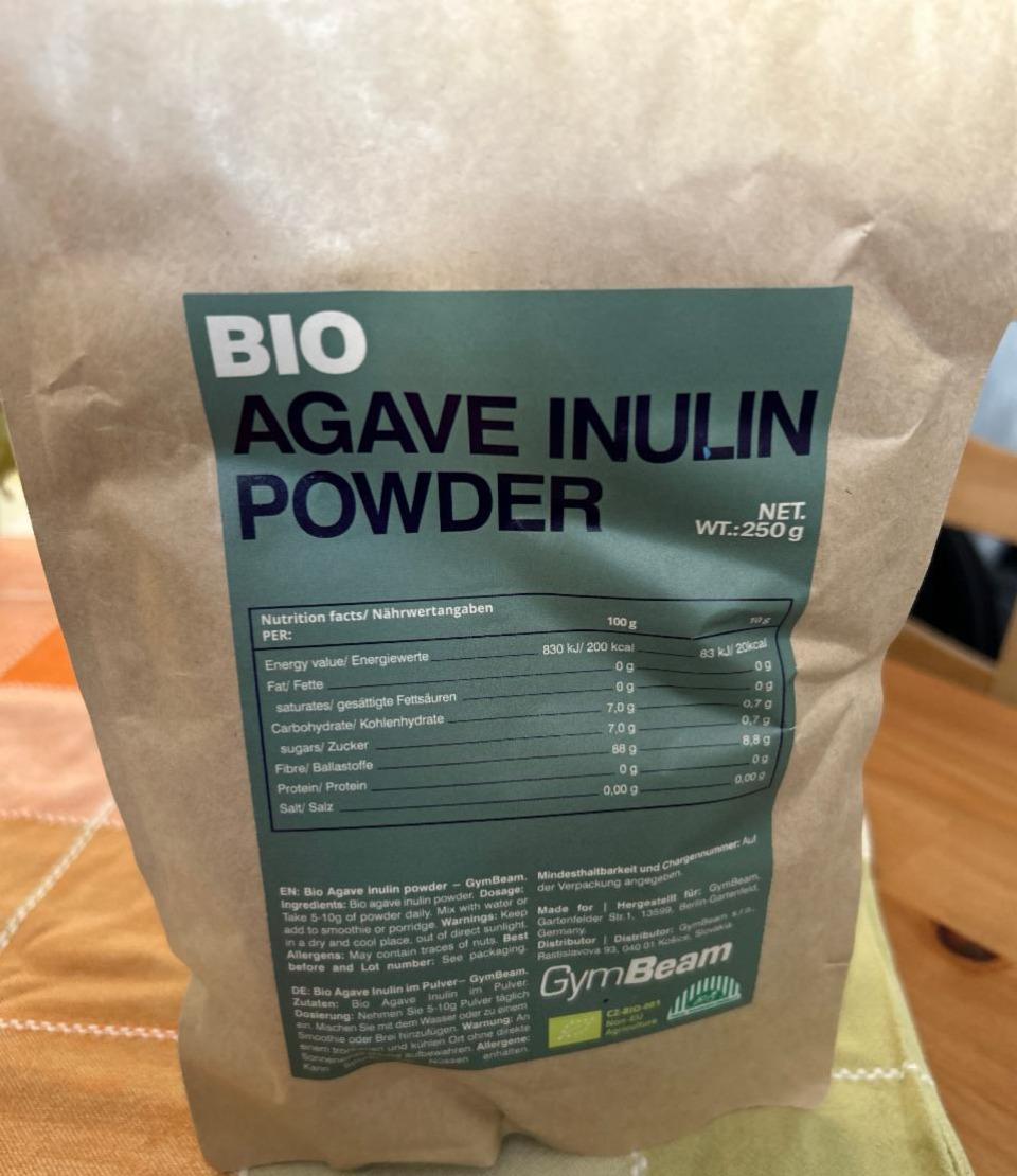 Fotografie - Agave Inulin Powder Bio GymBeam