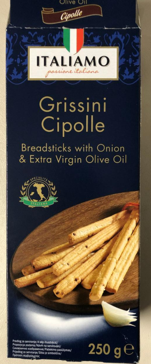 Fotografie - Grissini Cipolle Breadsticks with Onion Italiamo