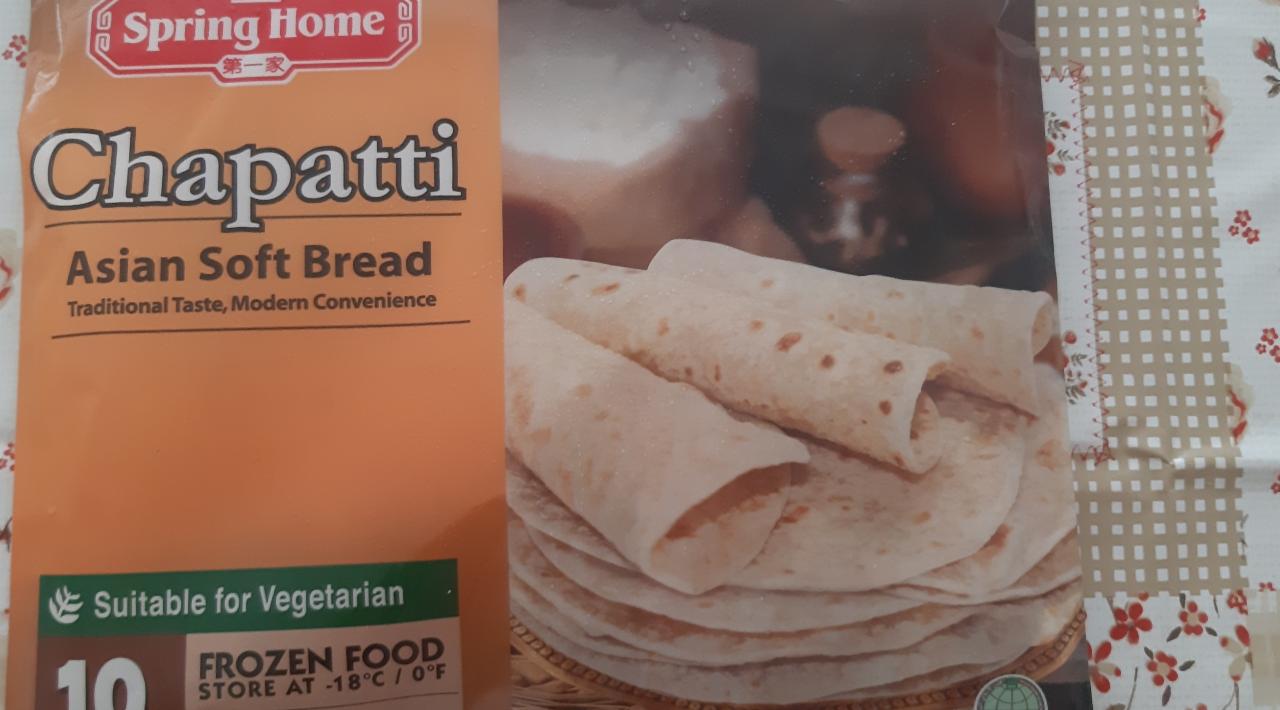 Fotografie - Chapatti Asian soft bread Spring home