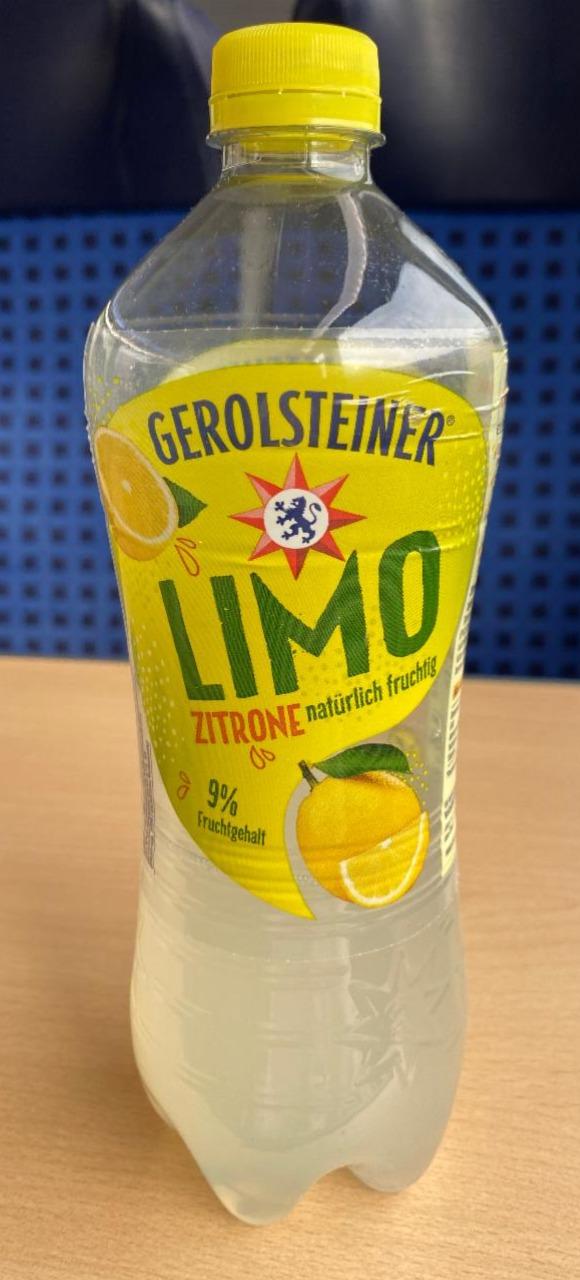 Fotografie - Limo Zitrone Gerolsteiner