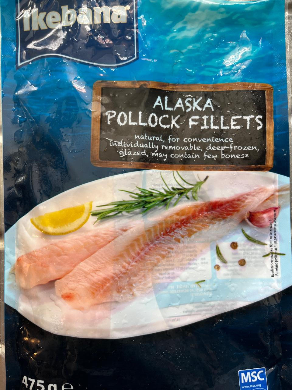 Fotografie - Alaska Pollock fillets Ikebana