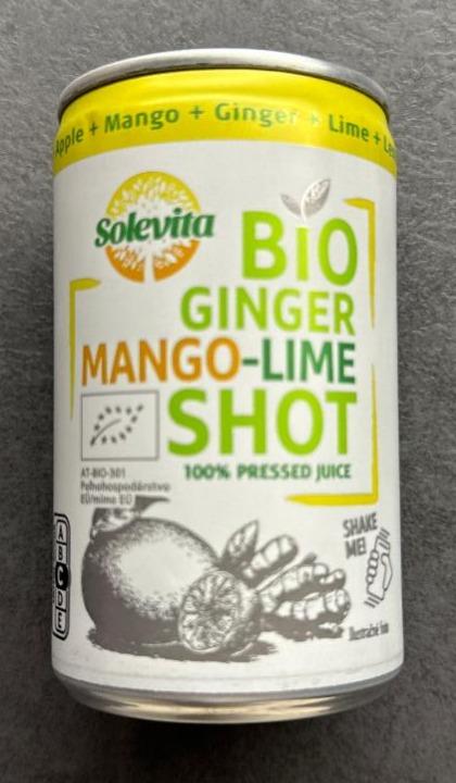 Fotografie - Bio Ginger Mango-Lime Shot Solevita