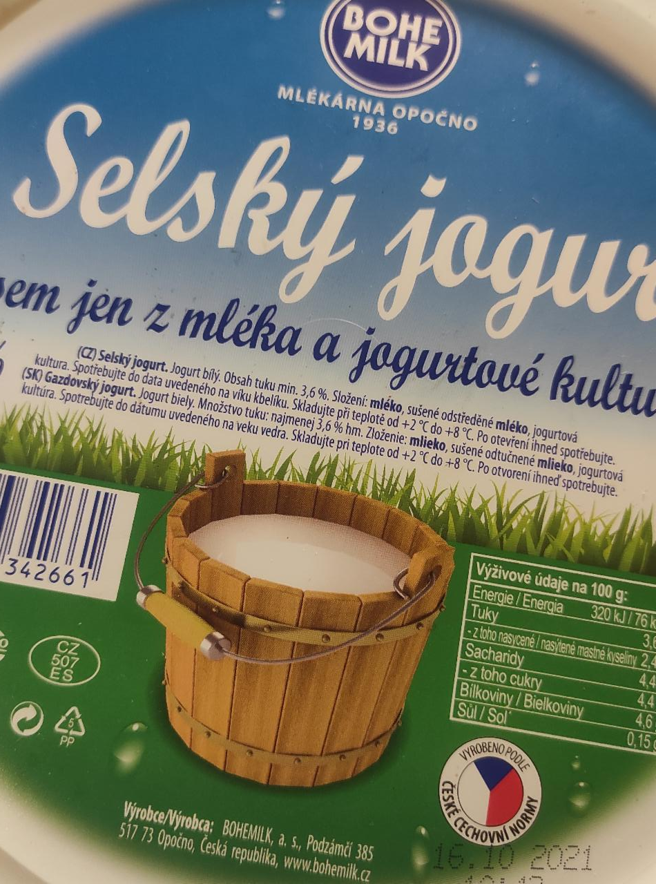 Fotografie - Bohemilk Selský jogurt Gazdovský jogurt