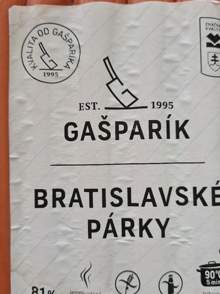 Fotografie - Bratislavské párky Gašparík