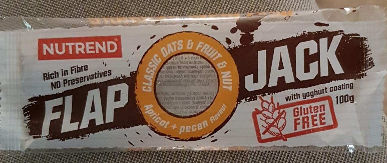 Fotografie - Flapjack Apricot + pecan with yoghurt coating Nutrend