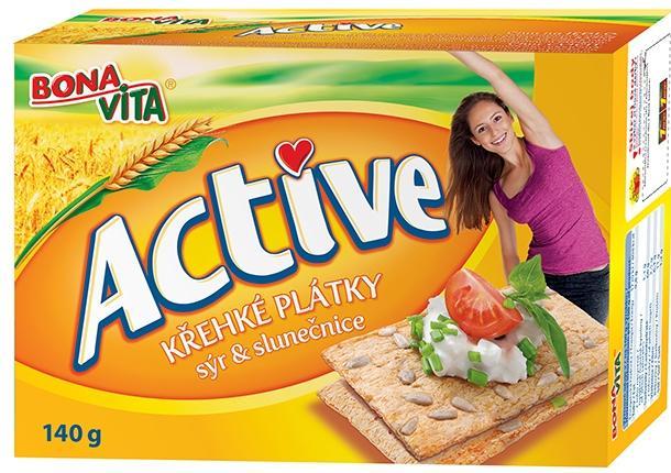 Fotografie - Active Crisp Bread cheese & sunflower