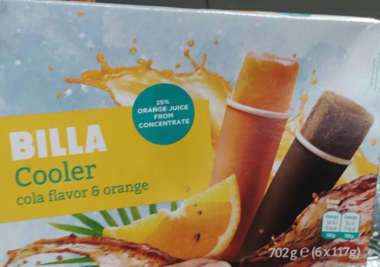 Fotografie - Cooler cola flavor & orange Billa