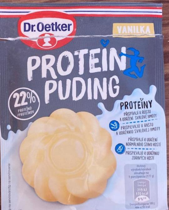 Fotografie - Proteinovy puding vanilka (v suchom stave) Dr.Oetker