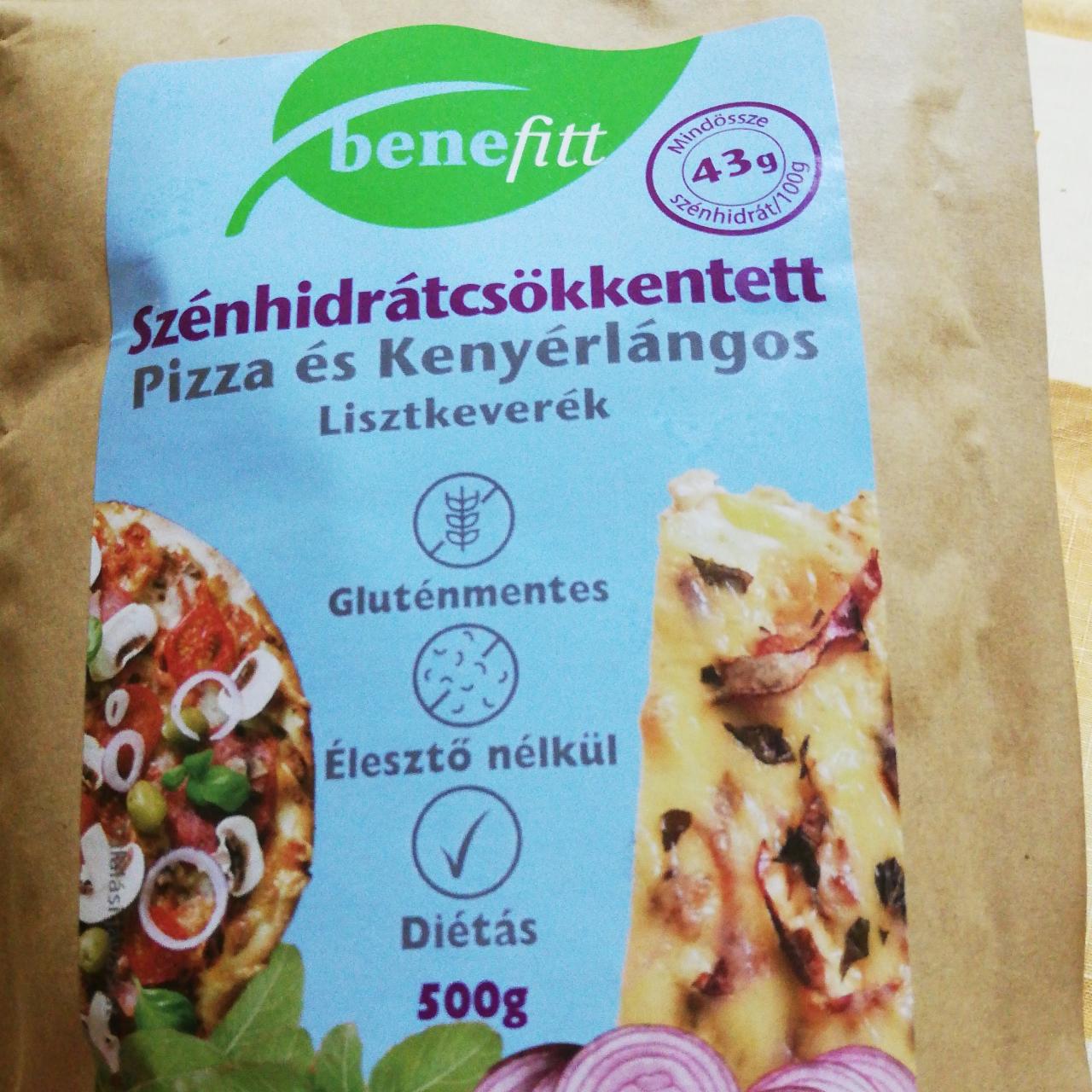 Fotografie - Szénhidrátcsökkentett Pizza és Kenyérlángos Lisztkeverék Benefitt