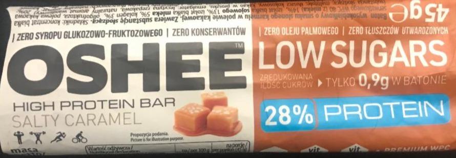 Fotografie - High Protein Bar Low Sugar Salty Caramel Oshee