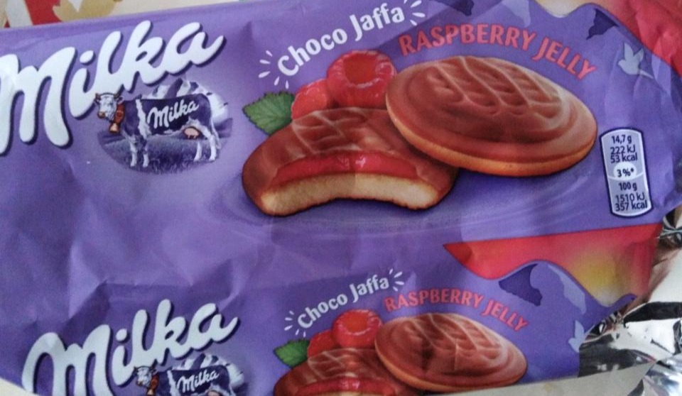 Fotografie - Choco Jaffa raspberry jelly Milka