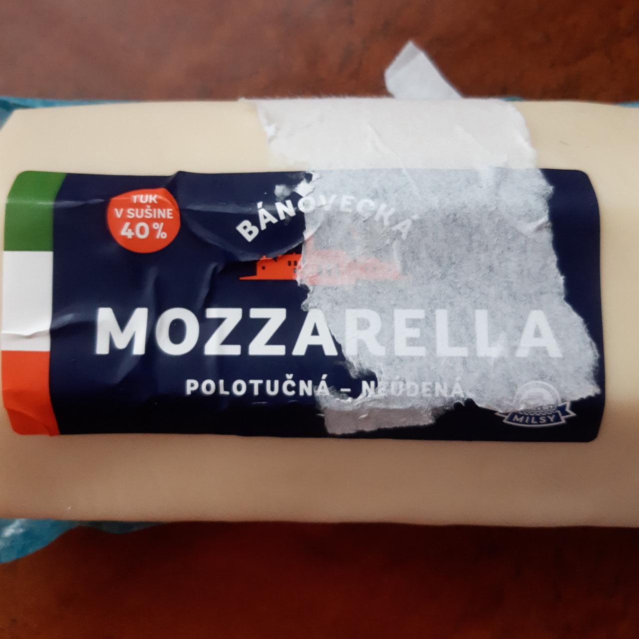 Fotografie - Bánovecká Mozzarella polotučná - neúdená Milsy