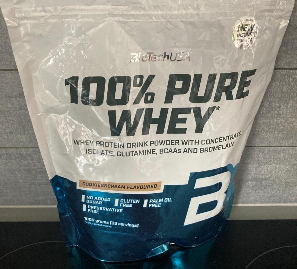 Fotografie - 100% Pure Whey Cookies & Cream BioTechUSA