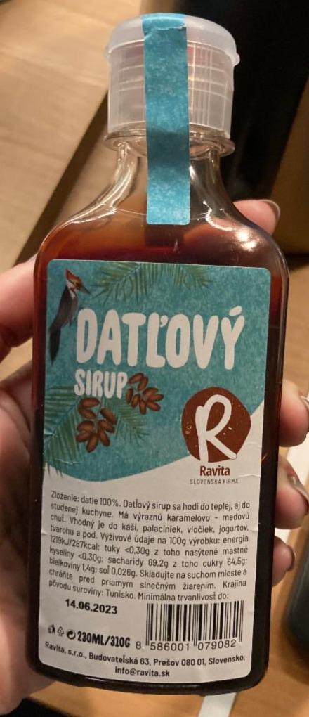 Fotografie - datlovy sirup Ravita