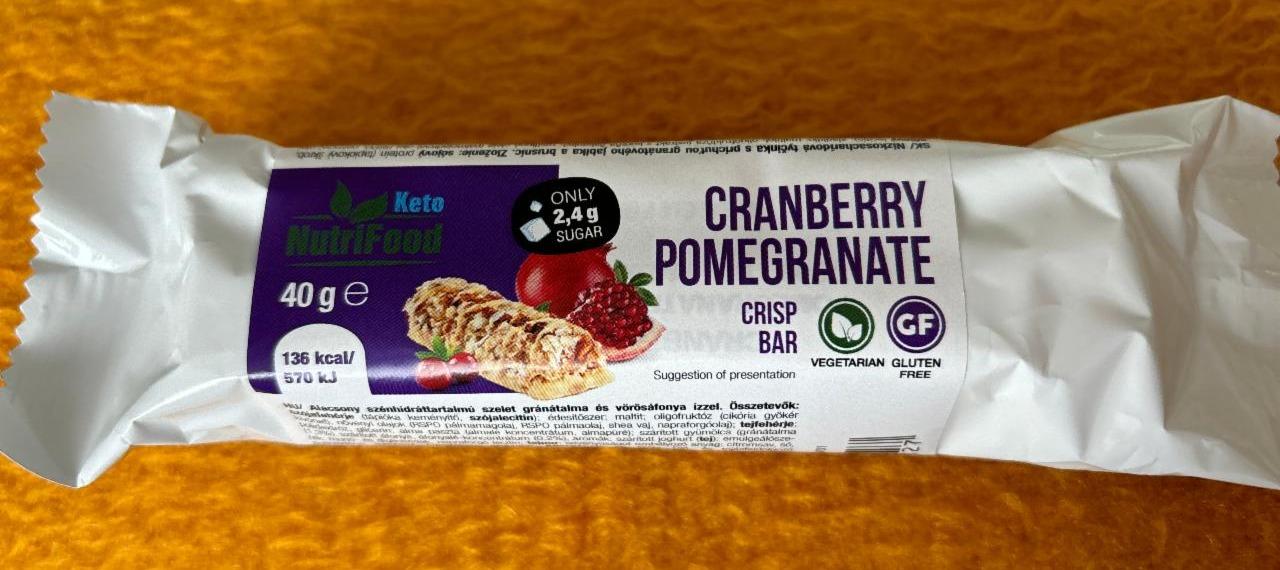 Fotografie - Cranberry Pomegranate Crisp Bar NutriFood