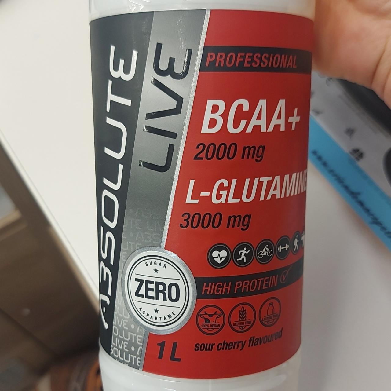 Fotografie - Absolute Live BCAA+ L- Glutamine sour cherry